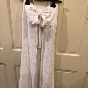 Alexis white stretch cover up